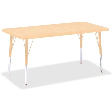 Jonti-Craft TABLE, RECTANGLE, 24X48, MAPLE JNT6403JCE251